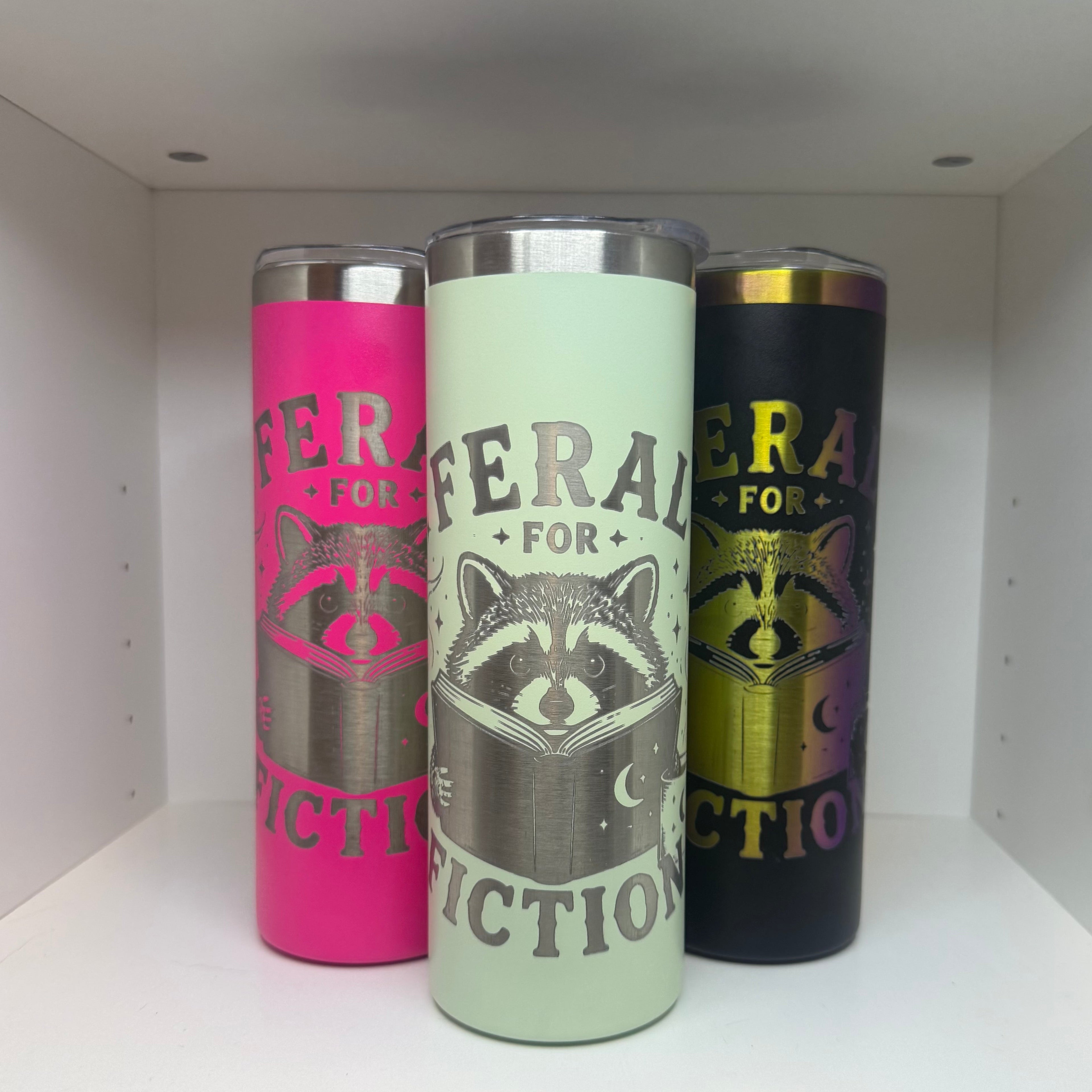 Feral for Fiction Tumbler 🦝🥤