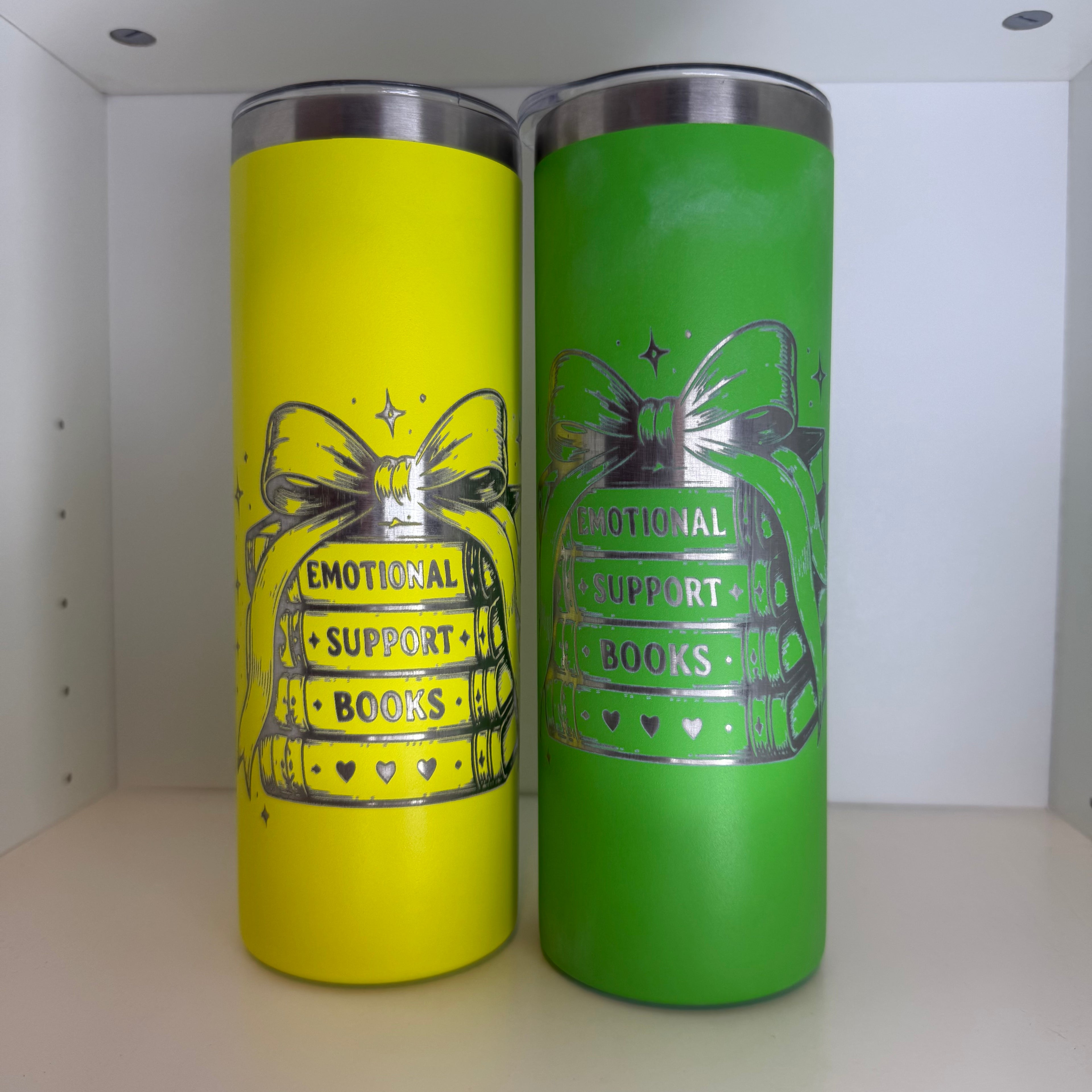 Emotion Support Books Tumbler 📖🥤